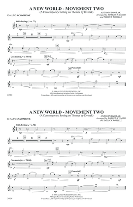 A New World---Movement Two: E-flat Alto Saxophone