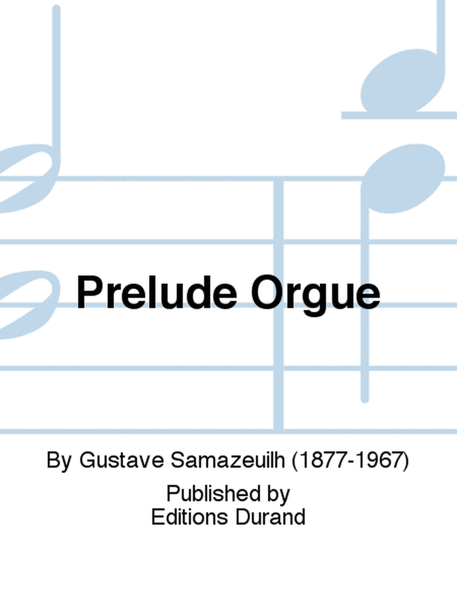 Prelude Orgue