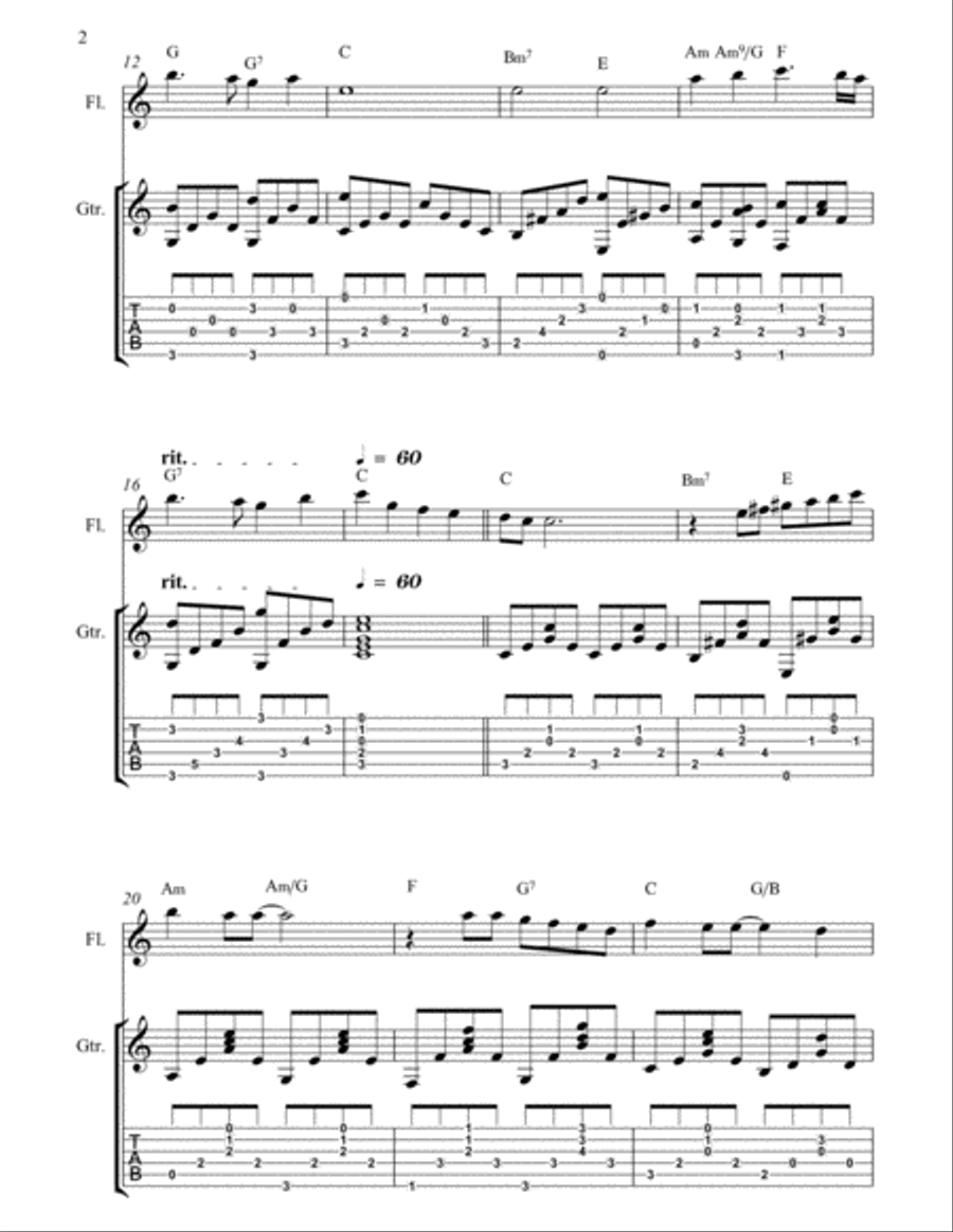 Yesterday Flute scores gallery preview page 2