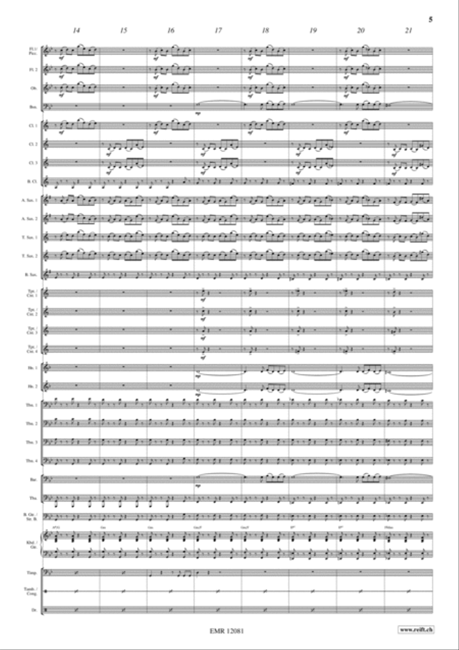 Libertango Concert Band scores gallery preview page 5