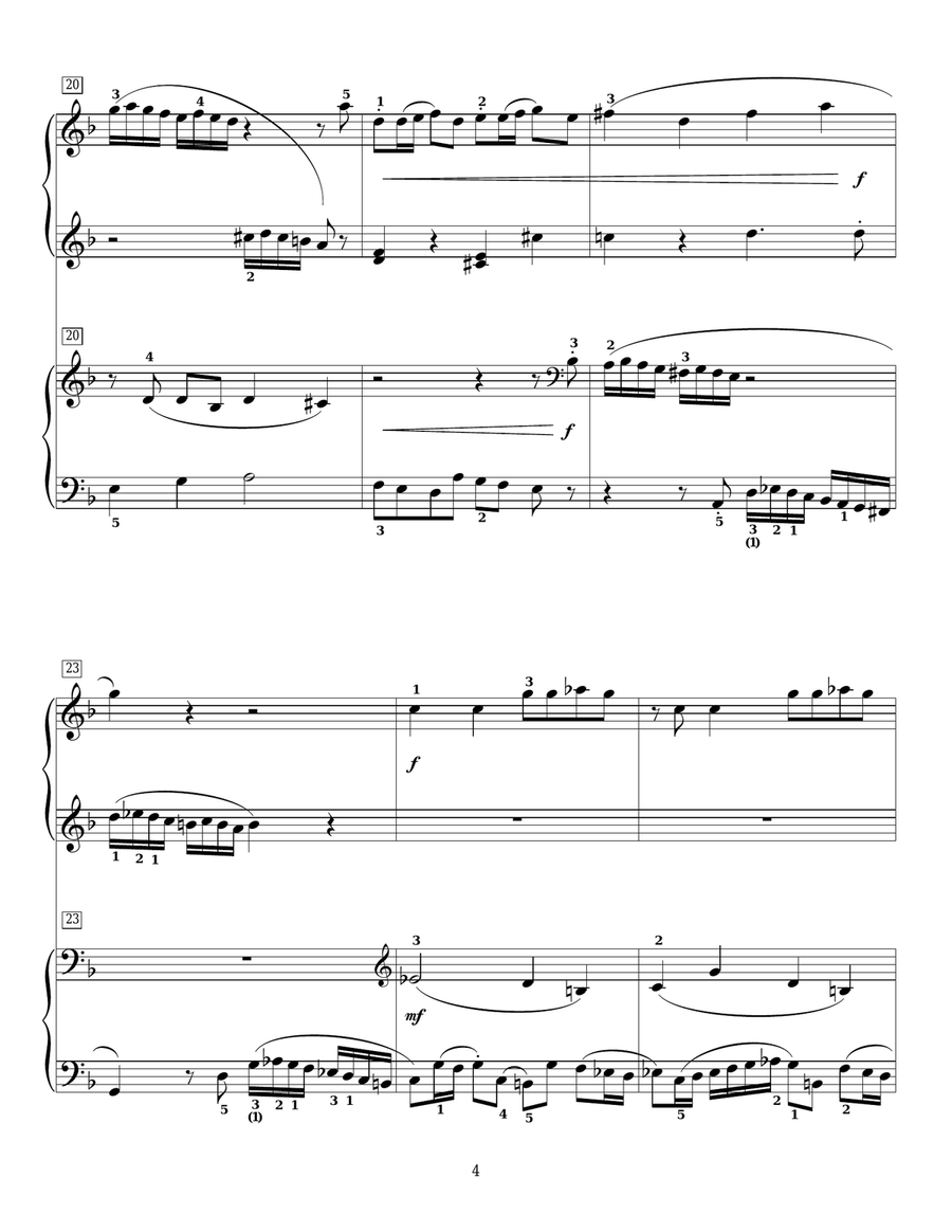 Lady Gaga Fugue Piano Duet scores gallery preview page 4