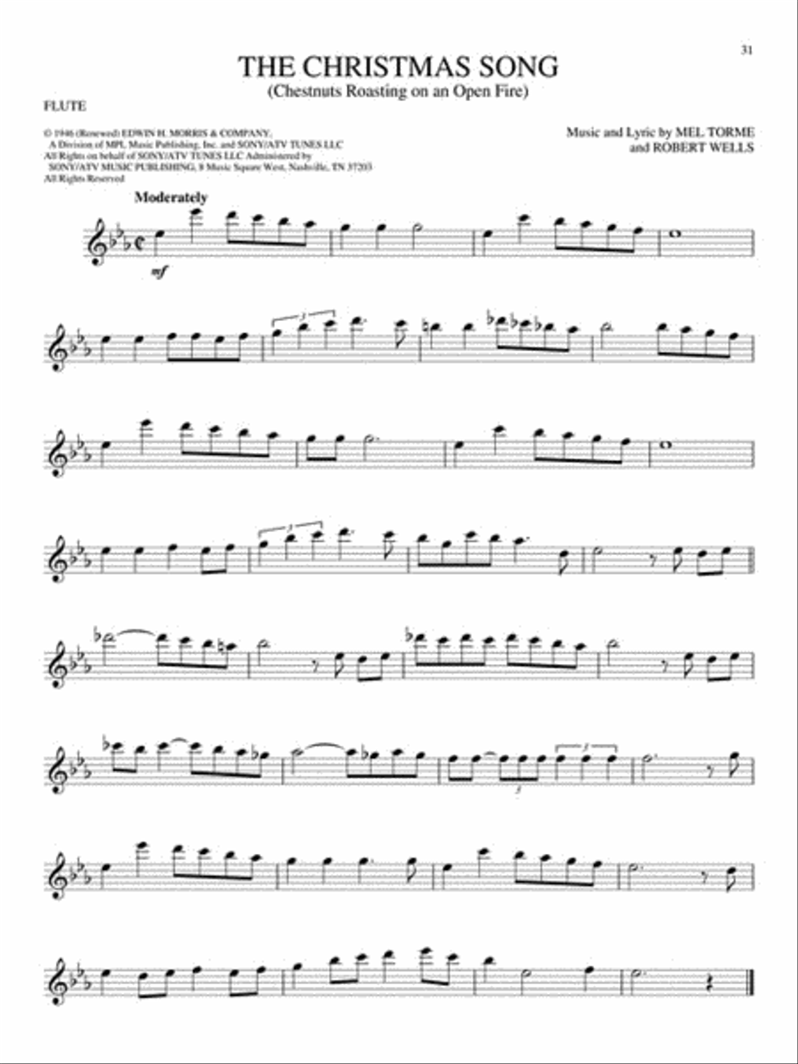 Big Book of Christmas Songs for Flute Flute Solo scores gallery preview page 3