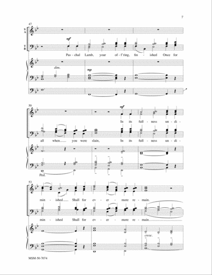 Lord, Enthroned in Heavenly Splendor 4-Part scores gallery preview page 5