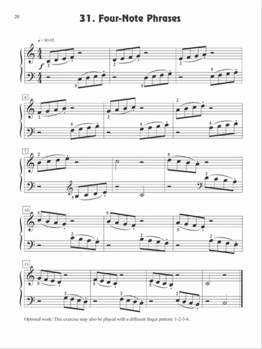 Fingerpower® – Primer Level Piano Method scores gallery preview page 4