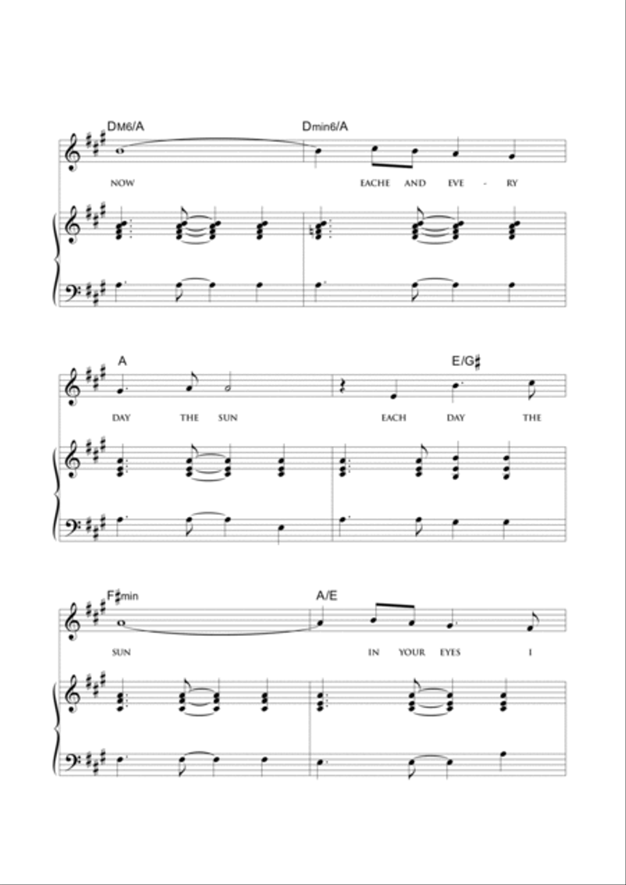 Every day the sun Piano, Vocal, Guitar scores gallery preview page 3