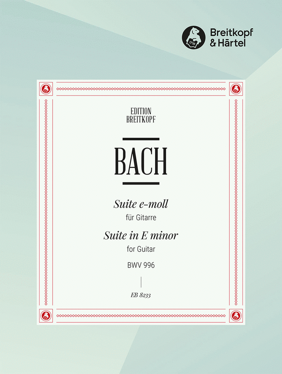 Suite in E minor BWV 996