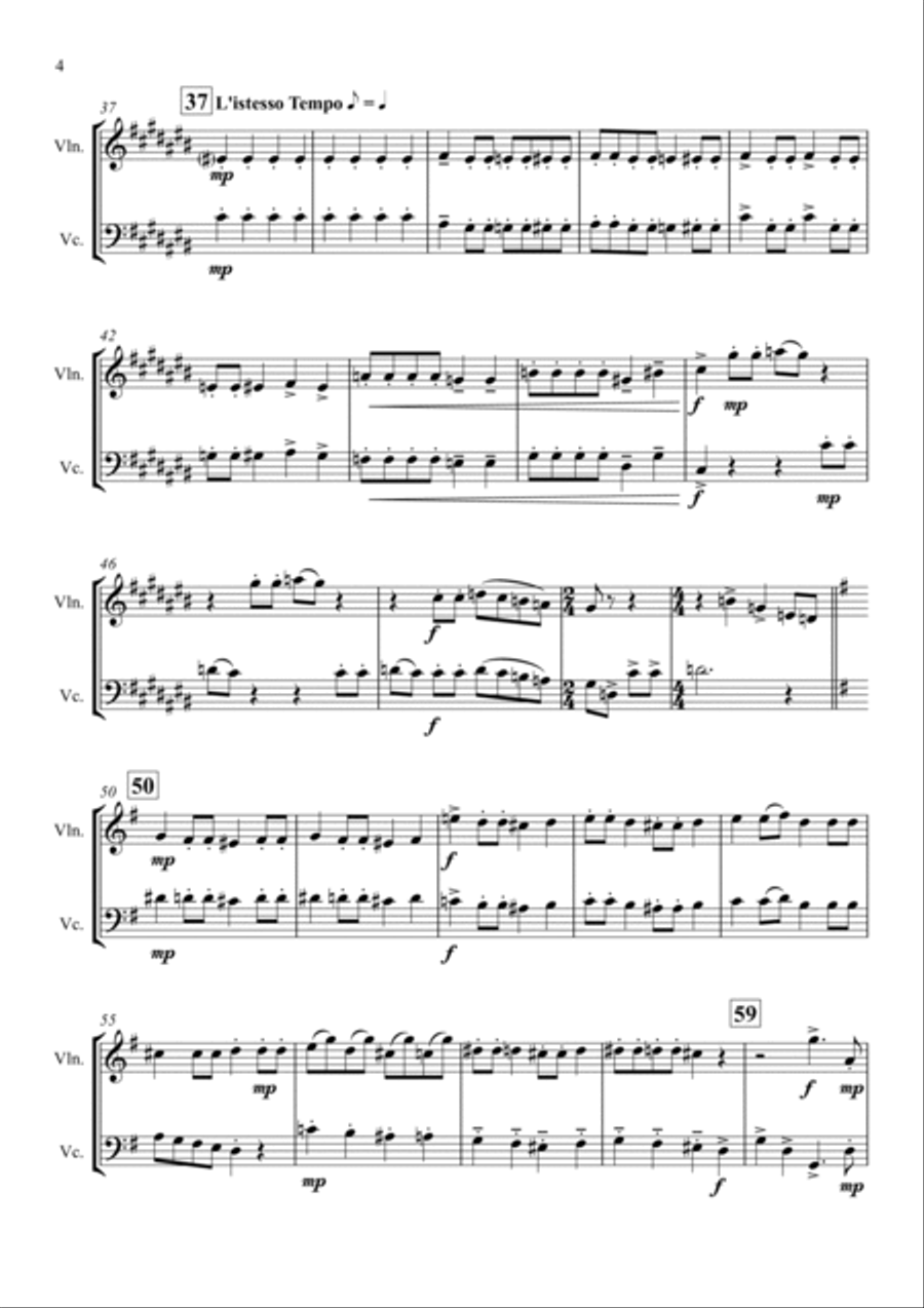 Bohemian Rhapsody Bohemian Rhapsody String Duet scores gallery preview page 5
