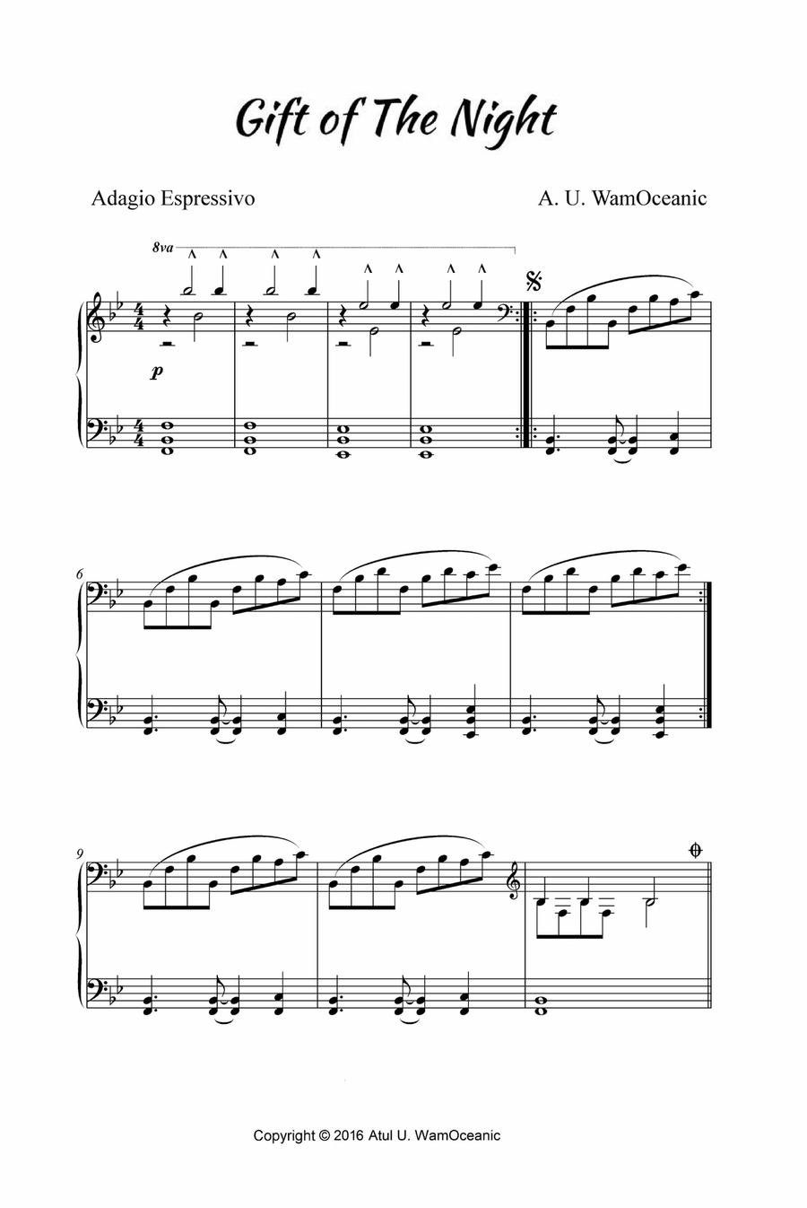 Gift of The Night Gift of The Night Piano Solo scores gallery preview page 2