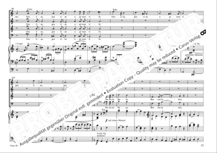 Missa sacra C Minor 4-Part scores gallery preview page 16