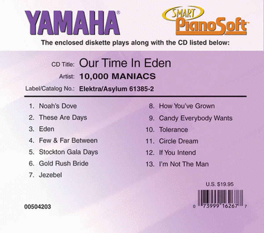 10,000 Maniacs - Our Time in Eden - Piano Software