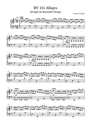 Rv 151 Allegro-Antonio Vivaldi