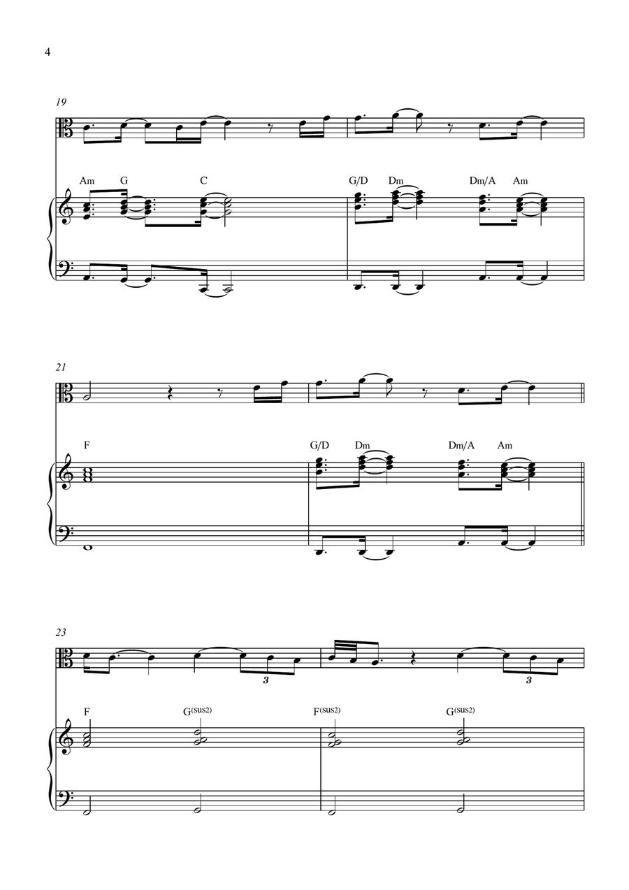 Breath Of Heaven (Mary's Song) Viola scores gallery preview page 4