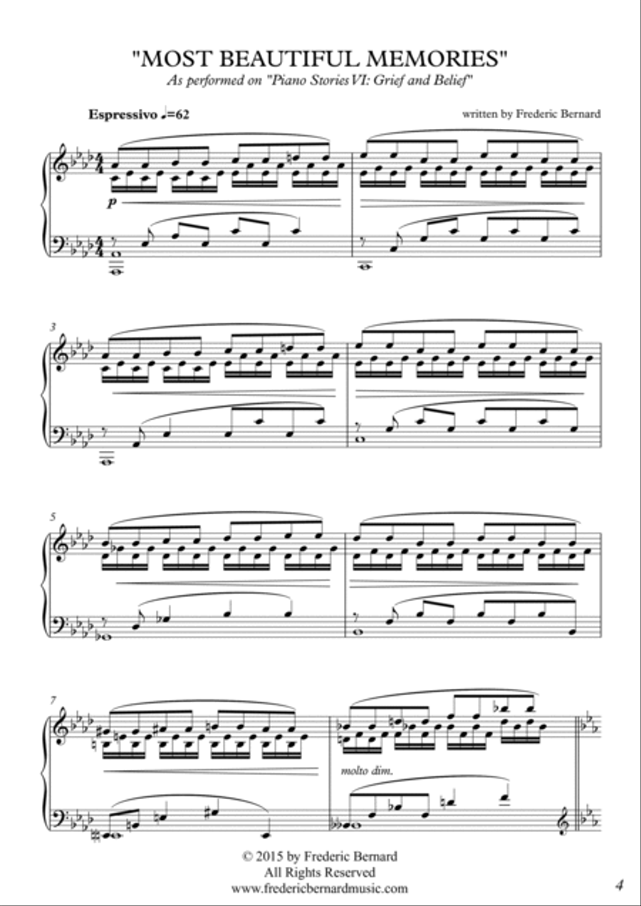 Best Of Piano Stories, Sheet Music Book - Volume III (Minimalistic New Age Piano Solo PianoPassion) Piano Solo scores gallery preview page 6