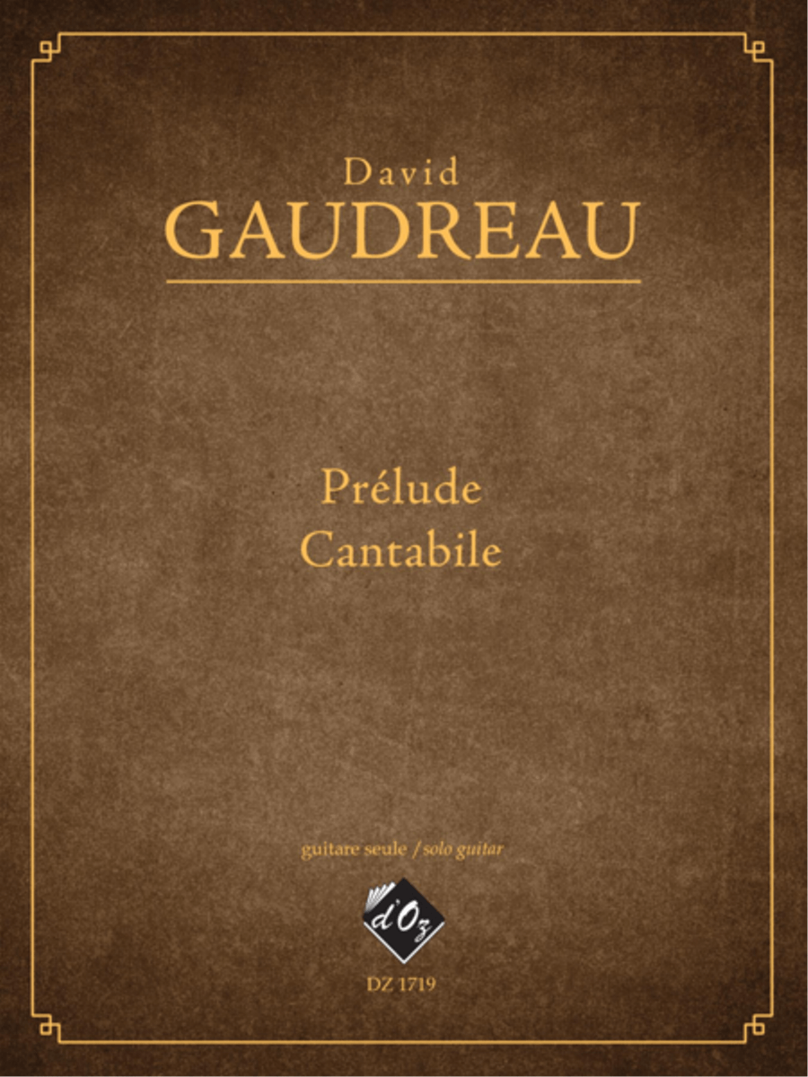 Prélude, Cantabile Classical Guitar scores gallery preview page 1
