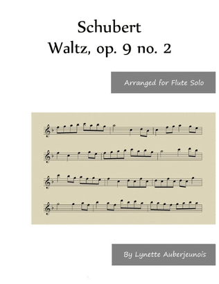 Book cover for Waltz, op. 9 no. 2 - Flute Solo