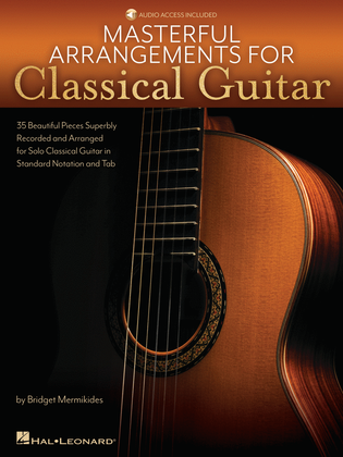 Book cover for Masterful Arrangements for Classical Guitar