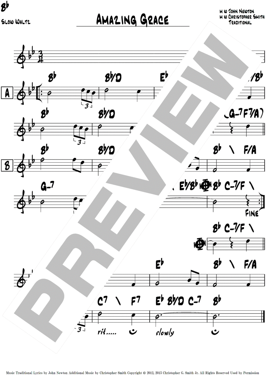 Amazing Grace Amazing Grace Piano scores gallery preview page 1