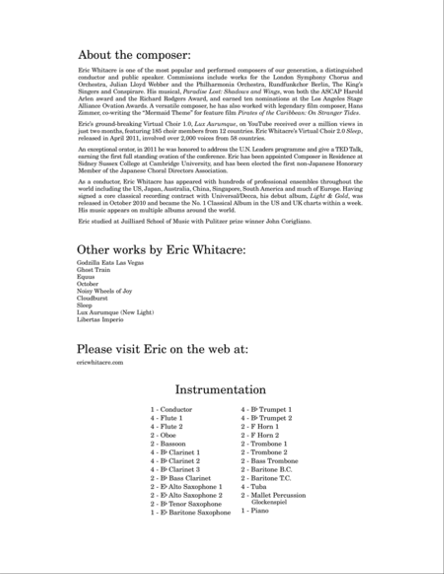 The Seal Lullaby - Conductor Score (Full Score) Concert Band scores gallery preview page 3