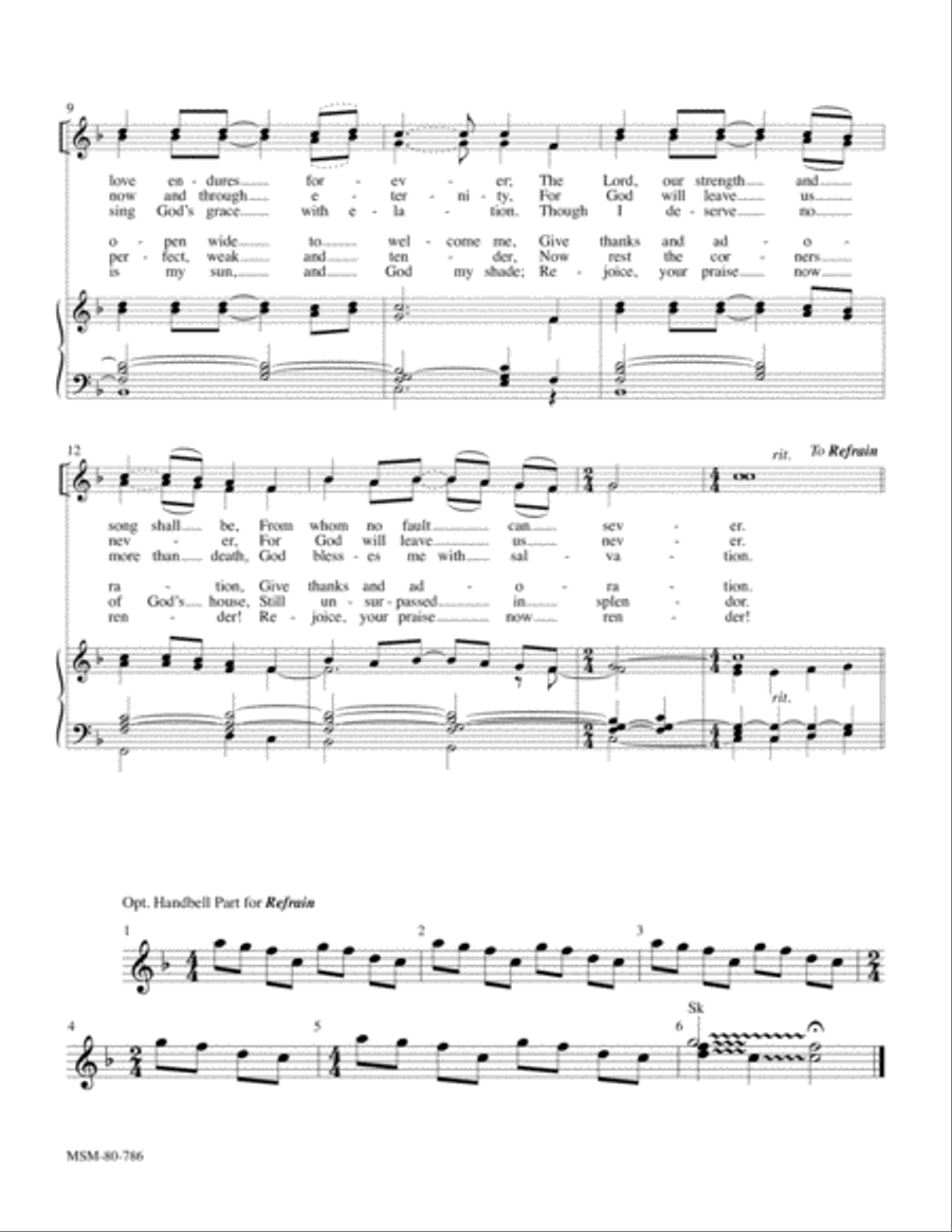 Psalm 118:1-2, 14-24 Psalm 118:1-2, 14-24 4-Part scores gallery preview page 3