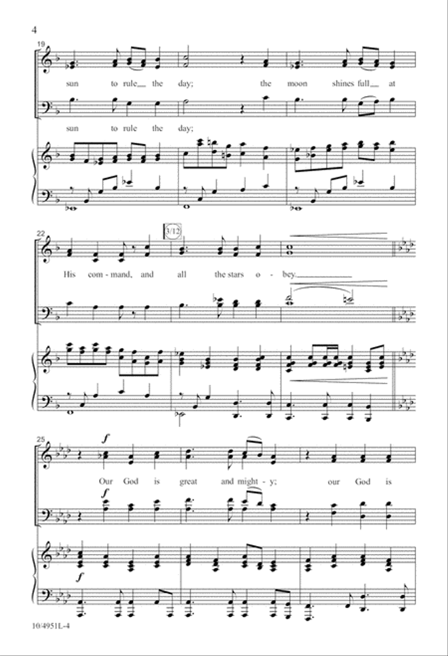 The Mighty Power of God 4-Part scores gallery preview page 4
