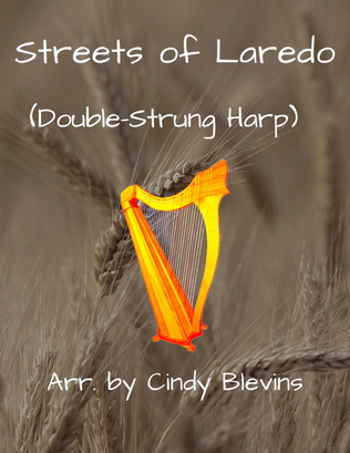 Book cover for Streets of Laredo, for Double-Strung Harp