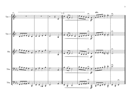 Montserrat National Song for Brass Quintet image number null