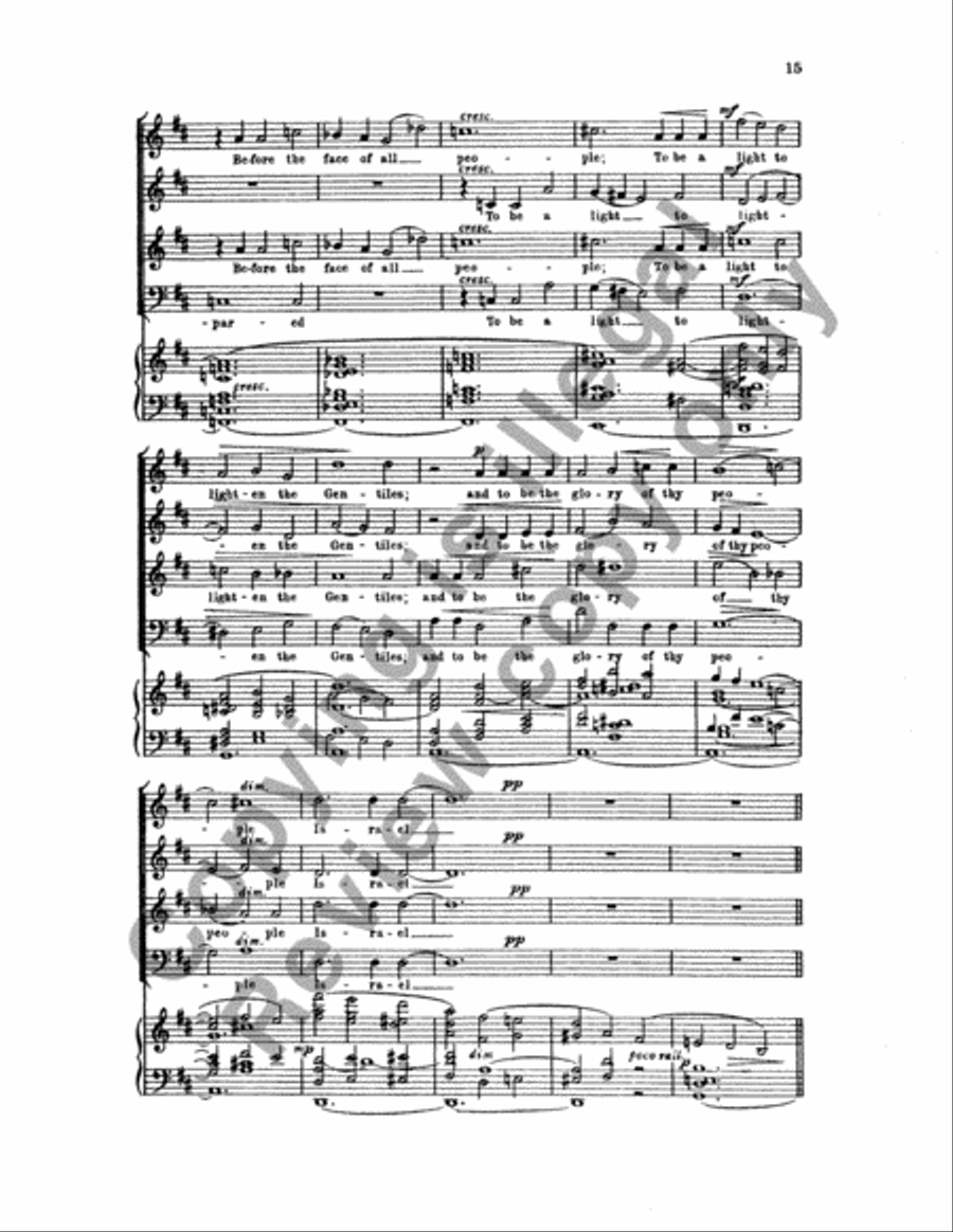 Magnificat & Nunc Dimittis in D 4-Part scores gallery preview page 30