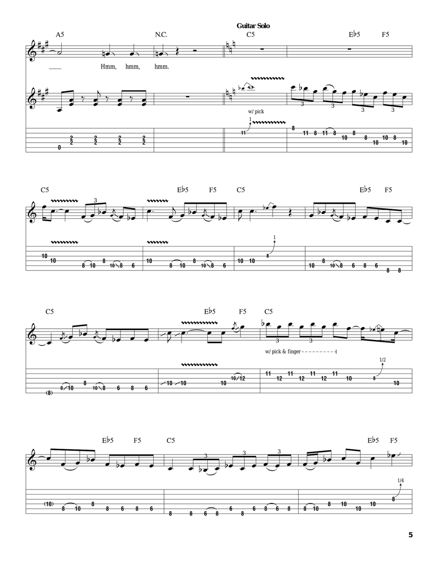 La Grange La Grange Acoustic Guitar scores gallery preview page 5