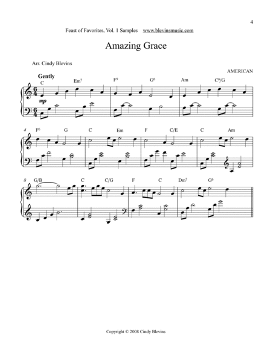 Feast of Favorites, Vol. 1, 21 Solos for all harps Lap Harp scores gallery preview page 5
