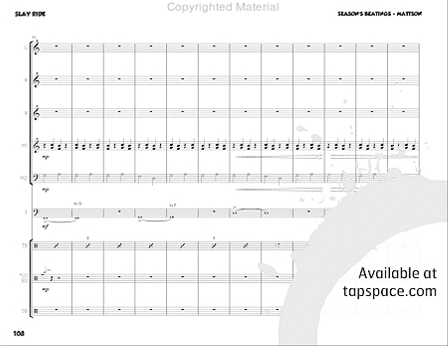 Season's Beatings Percussion Ensemble scores gallery preview page 20