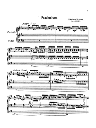 Bruhns: Three Preludes and Fugues