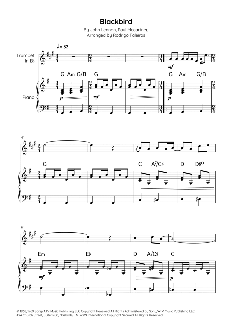 Blackbird Chamber Music scores gallery preview page 1