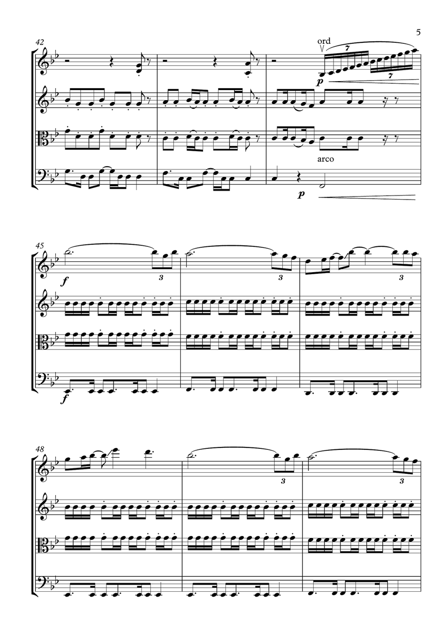 Chandelier String Quartet scores gallery preview page 5