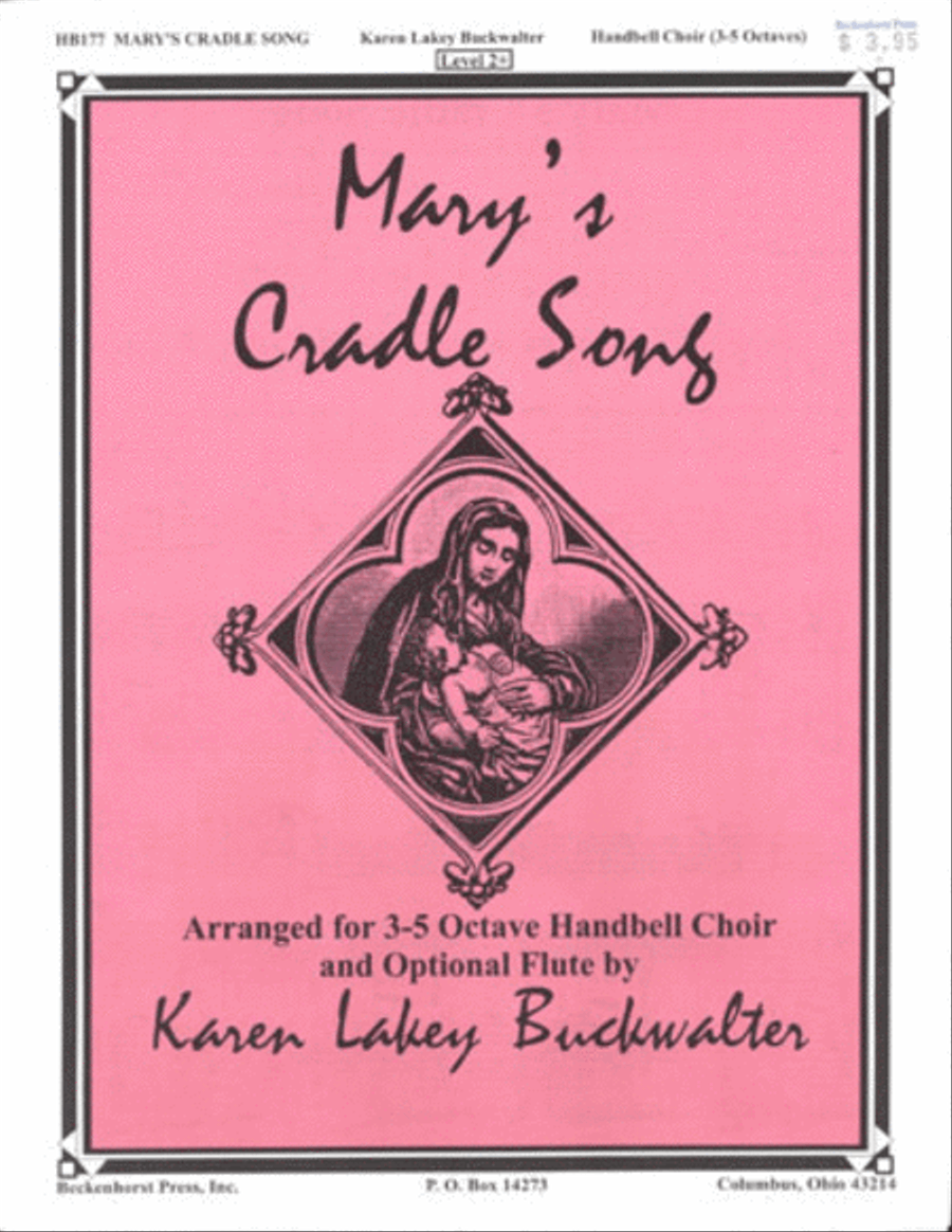Mary's Cradle Song Mary's Cradle Song 5-Octaves scores gallery preview page 1