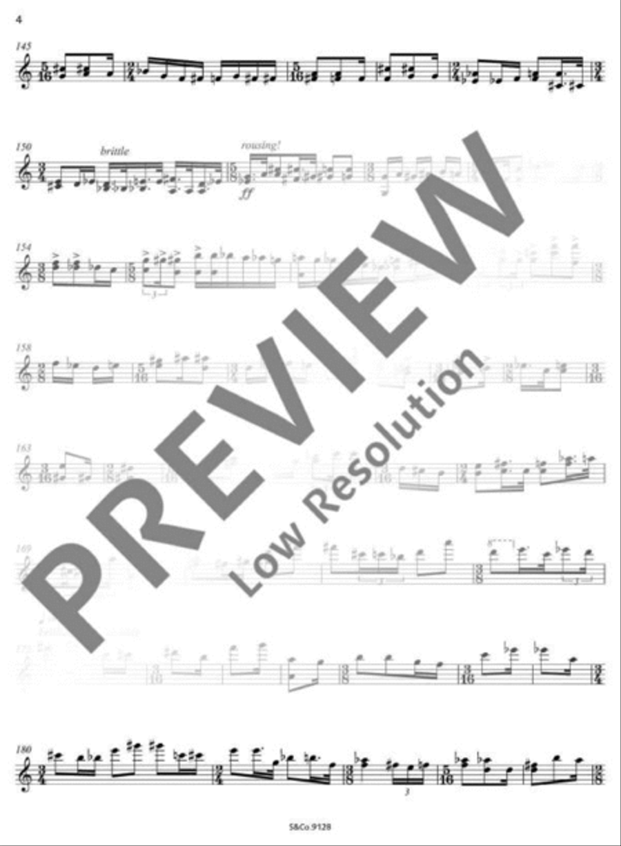 Triorchic Blues Violin Solo scores gallery preview page 6
