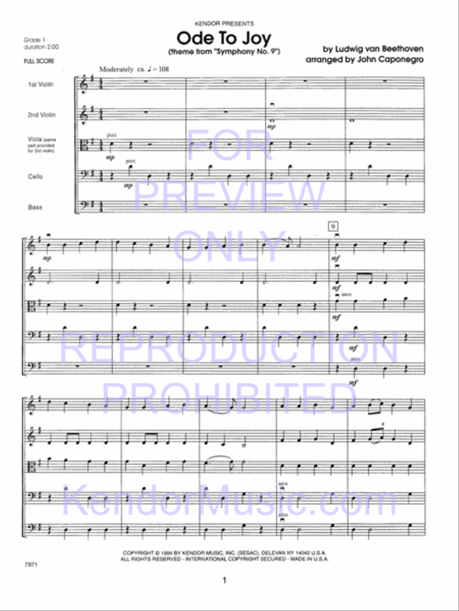 Kendor Concert Favorites , Volume 1 (Score) - with MP3s String Orchestra scores gallery preview page 6