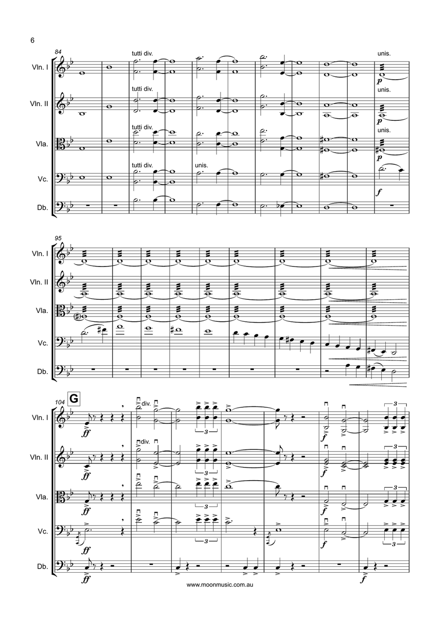 Valley of Sparks String Orchestra scores gallery preview page 6