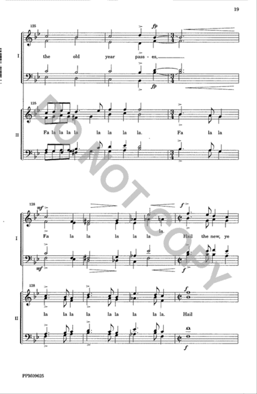 A Christmas Garland--SATB Divisi scores gallery preview page 20