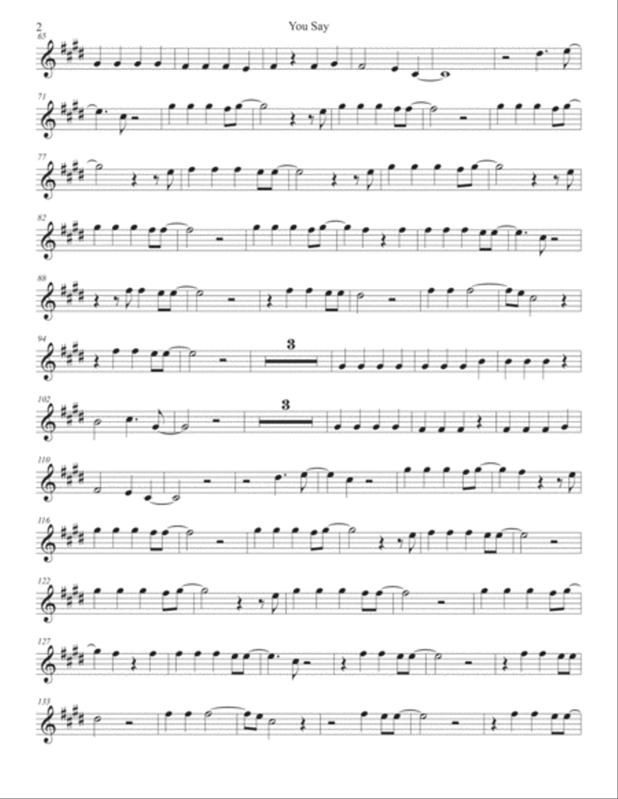 You Say Baritone Saxophone scores gallery preview page 2