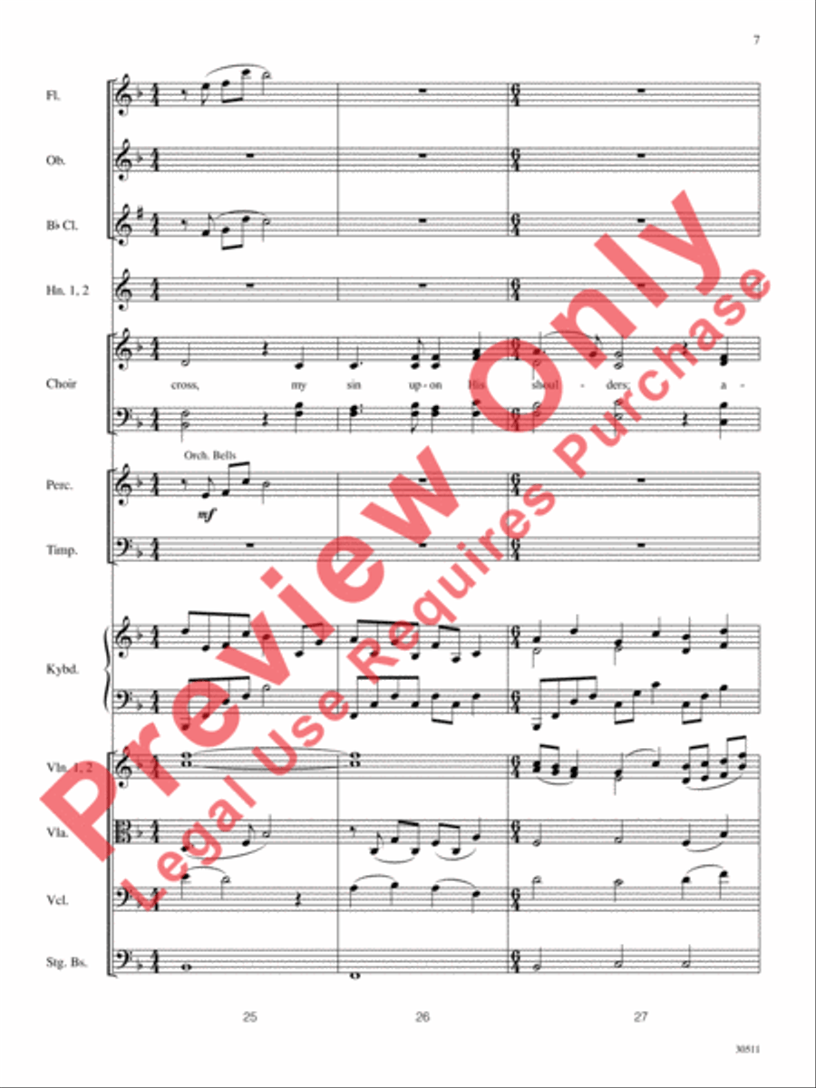 How Deep the Father's Love for Us Choir scores gallery preview page 8