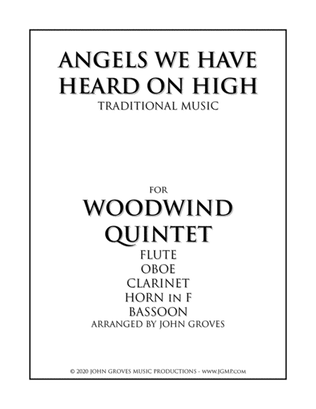 Book cover for Angels We Have Heard On High - Woodwind Quintet