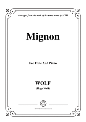Book cover for Wolf-Mignon, for Flute and Piano
