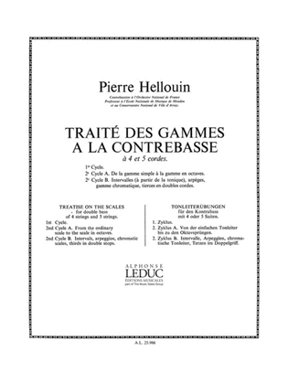 Book cover for Traite Des Gammes A La Contrebasse, Cycle 2b (double Bass Solo)