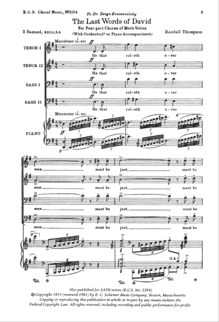 The Last Words of David The Last Words of David TTBB scores gallery preview page 2