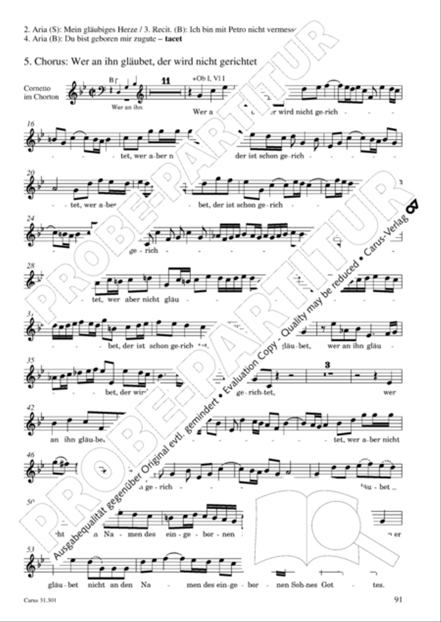 Bach for Brass 1: Cantatas I Voice scores gallery preview page 100