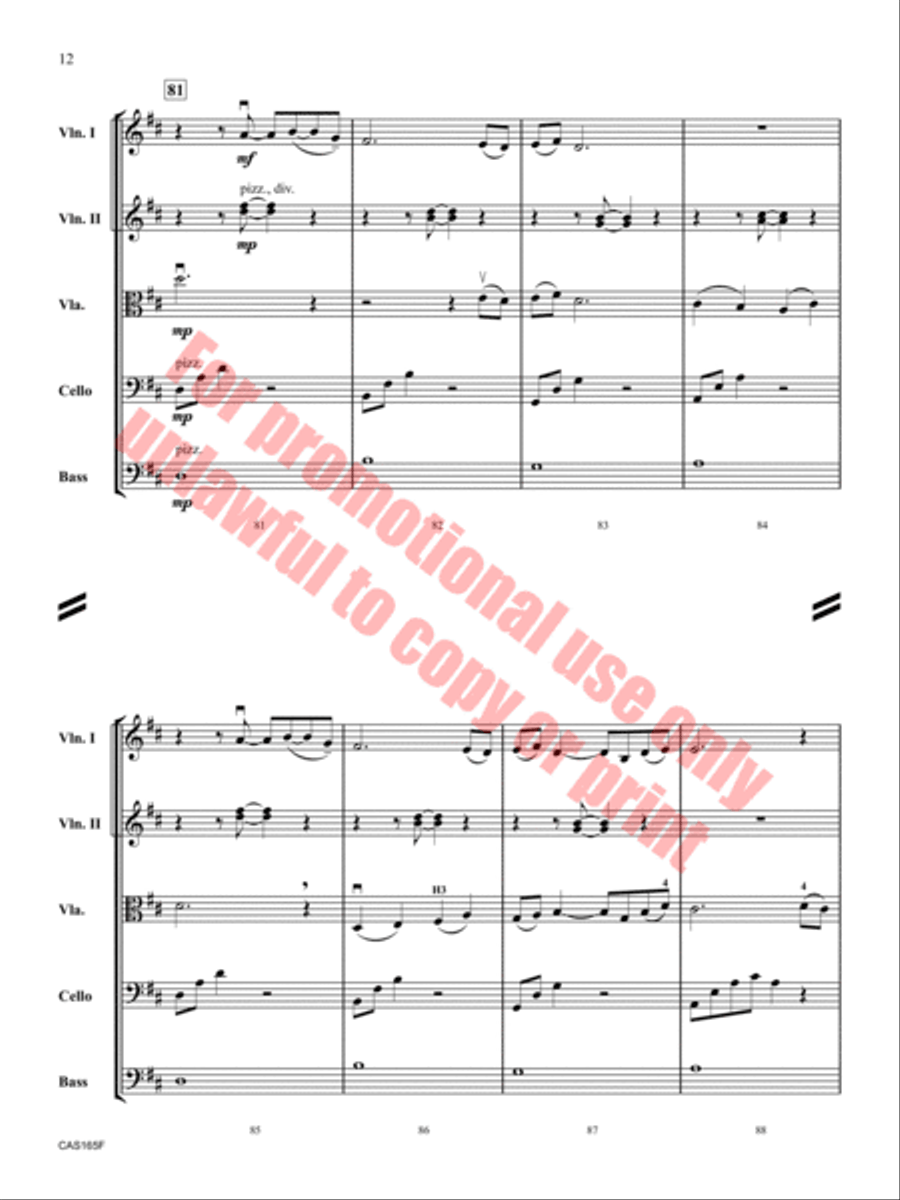 Pachelbel's Rhapsody Pachelbel's Rhapsody Orchestra scores gallery preview page 12