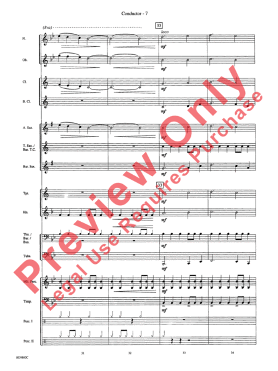 Quintilian Quintilian Concert Band scores gallery preview page 9