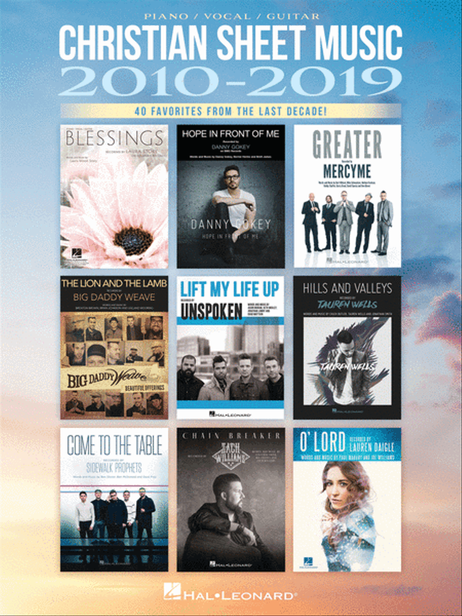Christian Sheet Music 2010-2019 Piano, Vocal, Guitar scores gallery preview page 1