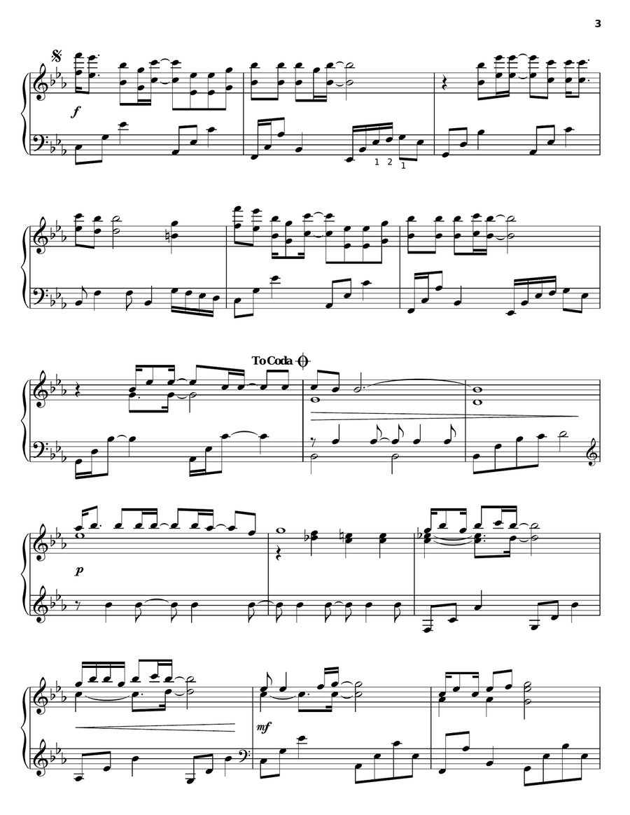Rainy Days And Mondays Piano Solo scores gallery preview page 3