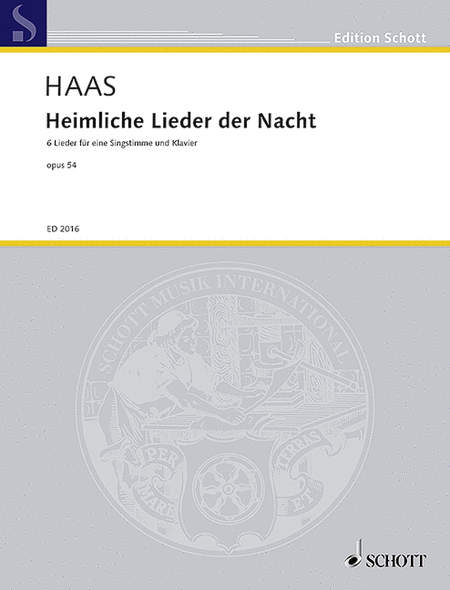 Haas J Heimliche Lieder D Nacht Op54